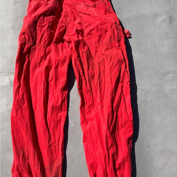 DEHA Lightweight Wide Leg Parachute Pants Red XL - Picture 2 of 11